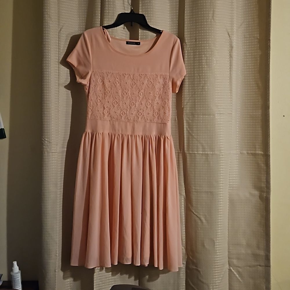 Mikarose woman Blush  lace Dress M